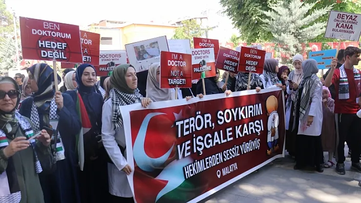 Malatya'da Filistin'e destek yürüyüşü