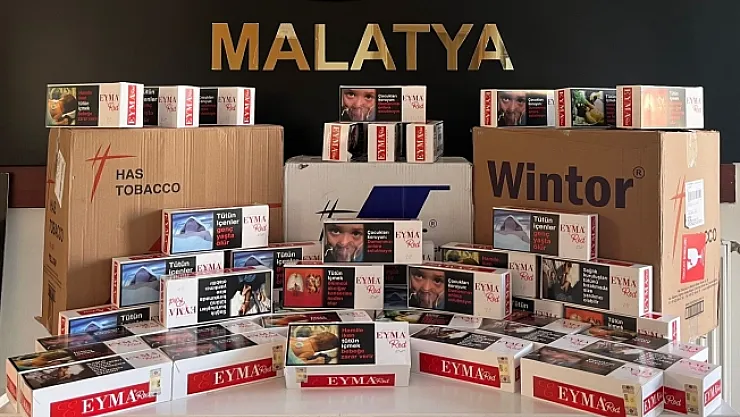 Malatya'da 74 bin 400 adet kaçak makaron yakalandı
