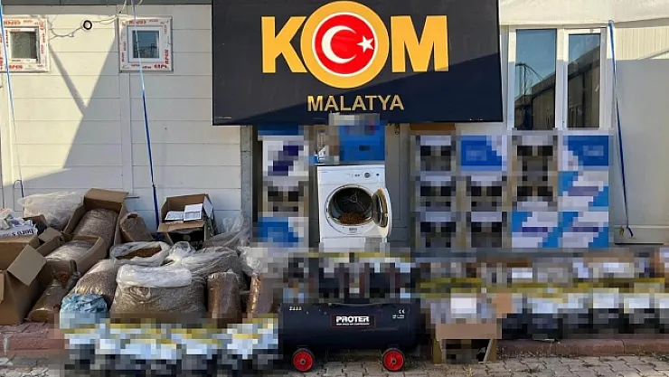 Malatya'da kaçakçılık operasyonu