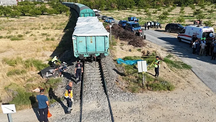 Malatya'da yük treni faciası: 3 ölü, 1 ağır yaralı