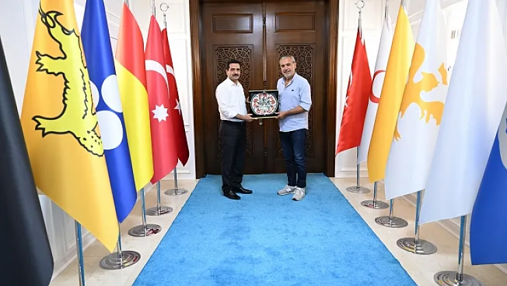 Başkan Taşkın, Abbas Güçlü'yü ağırladı