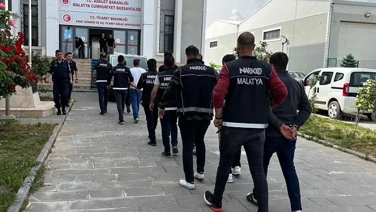 Malatya'da torbacı operasyonu: 17 tutuklama