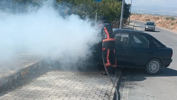 Malatya'da araç yangını