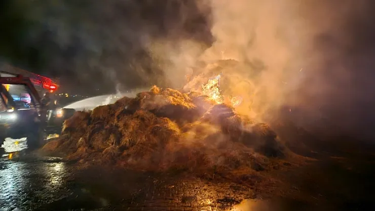 Malatya'daki samanlık yangını korkuttu