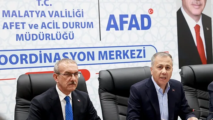 Bakan Yerlikaya Malatya'ya geldi