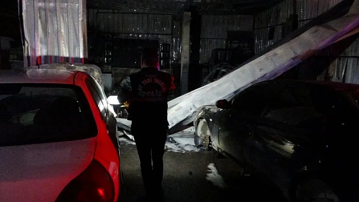 Eşi ile tartıştı, işyerini ve 4 aracı ateşe verdi!