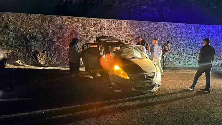 Malatya'da otomobil takla attı: 2 yaralı