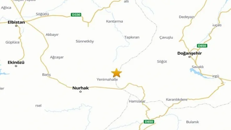 Doğanşehir'de 4.9 büyüklüğünde deprem!