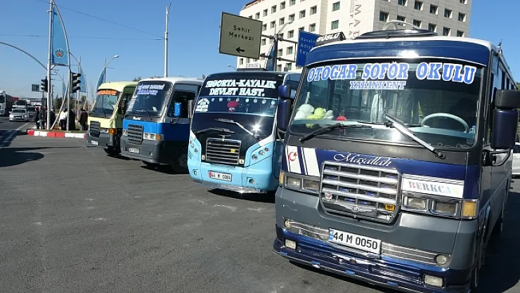 Malatya'da minibüsçülerden 'ceza' tepkisi!