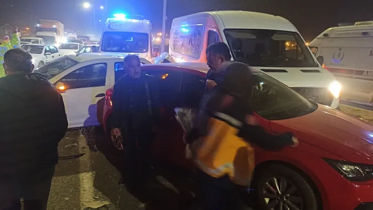 Malatya'da zincirleme kaza: 2 yaralı