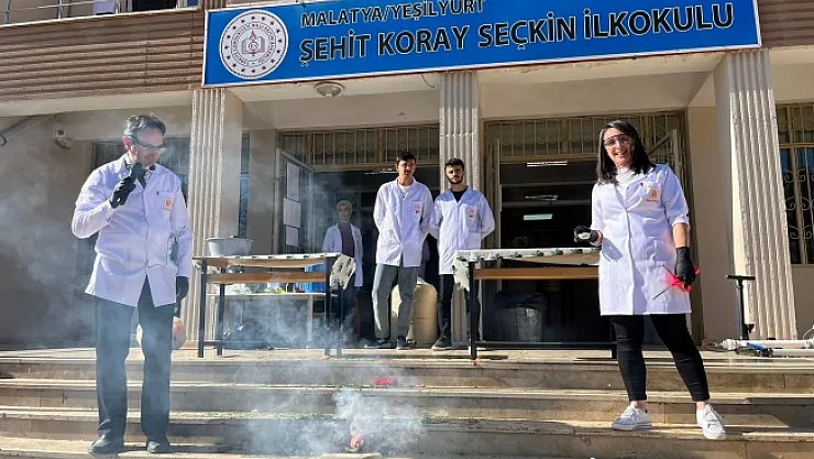 Şehit Koray Seçkin İlkokulu'nda bilim şenliği coşkusu