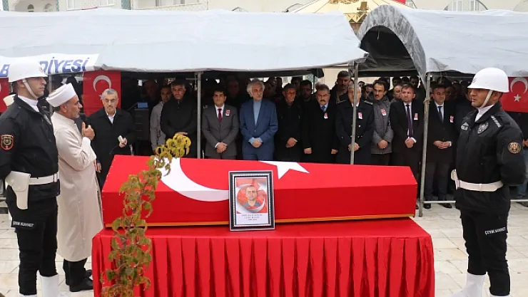 Şehit polis memuru son yolculuğuna uğurlandı