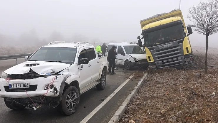 2 saat arayla bir büyük kaza daha: 13 araç çarpıştı, 7 yaralı