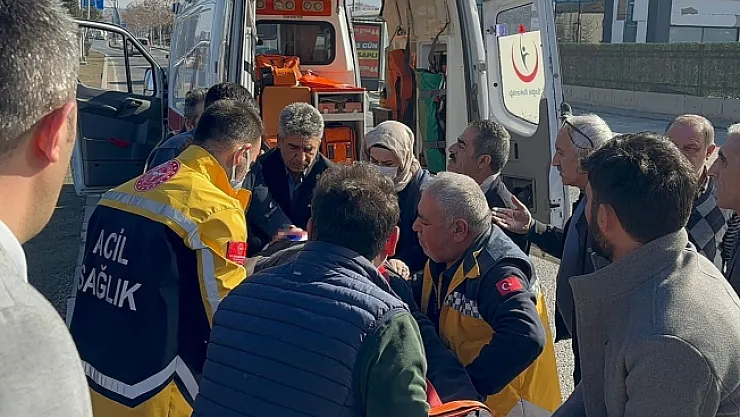 Malatya'da kamyonun çarptığı yaya yaralandı