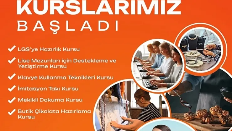 Yeşilyurt Belediyesi yeni meslek edindirme kursları açtı