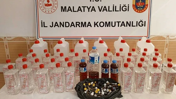 Malatya'da sahte alkol operasyonu
