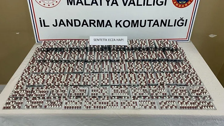 Malatya'da 5 bin 469 sentetik hap ele geçirildi