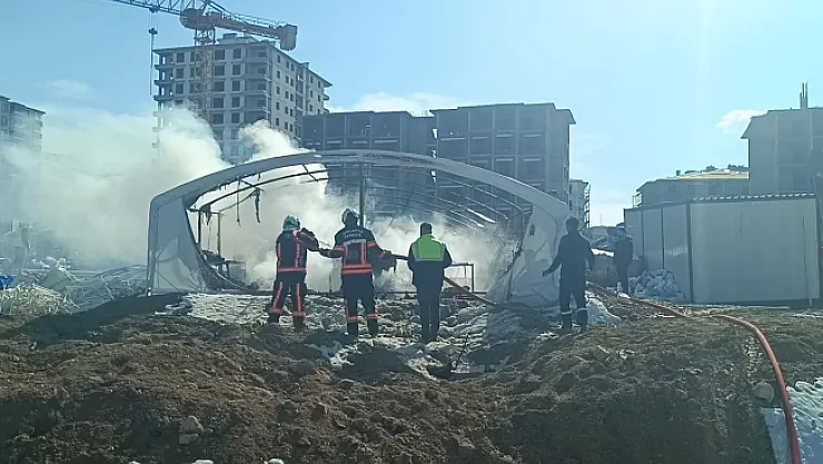 Malatya'da depo yangını!