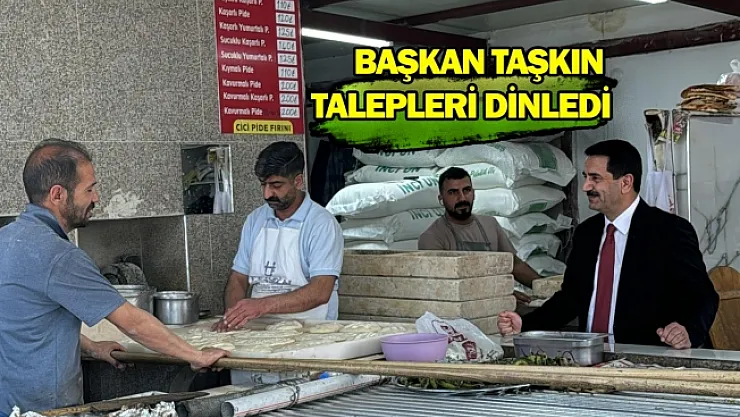Başkan Taşkın vatandaşla hasbihal etti
