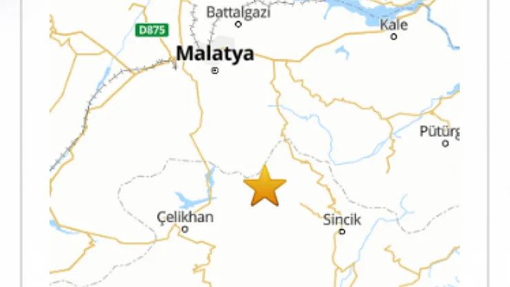 Adıyaman Çelikhan'da 3.8 Büyüklüğünde Deprem