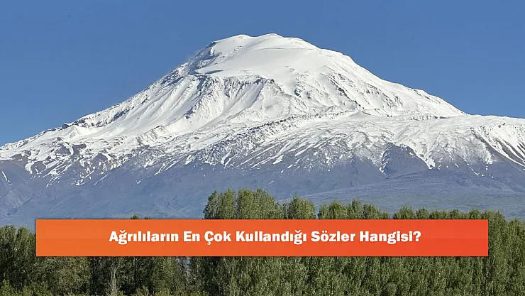 Ağrılıların En Çok Kullandığı Sözler Hangisi?