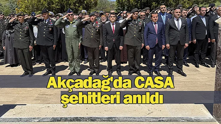 Akçadağ'da CASA şehitleri anıldı