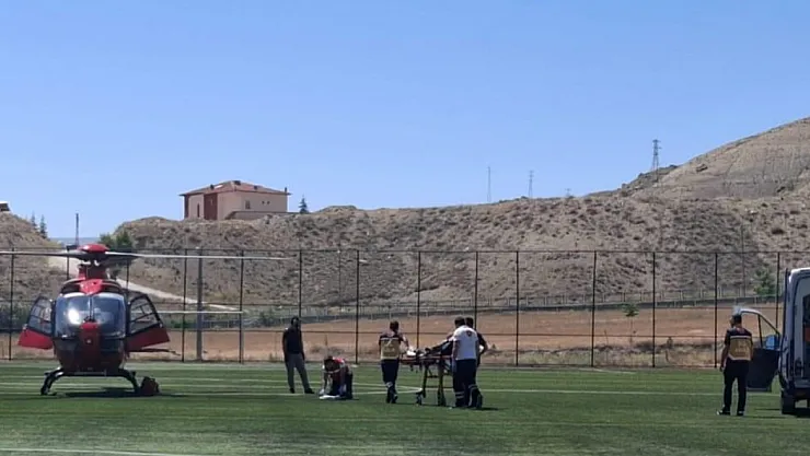 Ambulans helikopter 78 yaşındaki hasta için havalandı