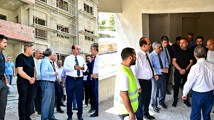 Başkan Geçit, Yeşil Yaşam Evleri inşaatını inceledi