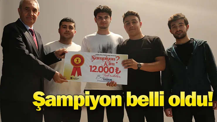 Battalgazi'de ''Şampiyon Kim?'' yarışmasının birincisi belli oldu