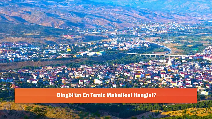 Bingöl'ün En Temiz Mahallesi Hangisi?