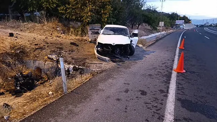 Darende'de Otomobil Kazası: Sürücü Yaralandı