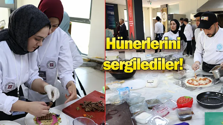 Gastronomi öğrencileri lezzet yarışında hünerlerini sergiledi