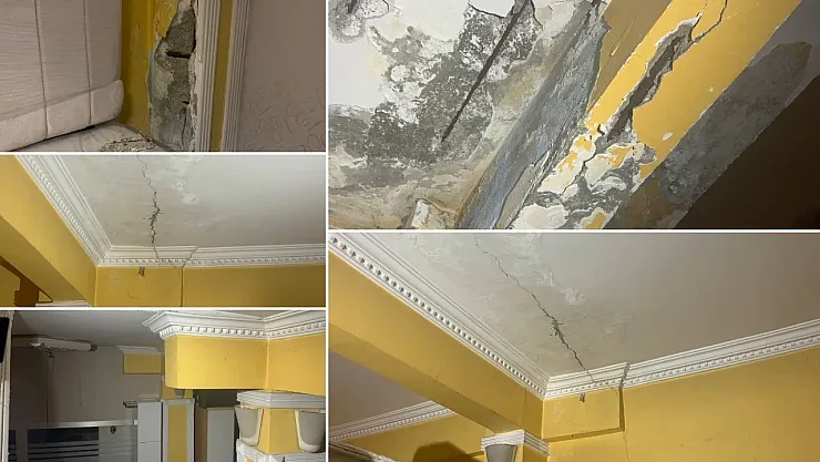 Gebze'de Bir Bina Daha Boşaltıldı: Kolonlarda Çatlaklar Panik Yarattı