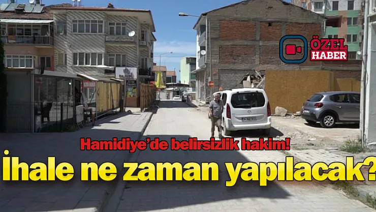 Hamidiye esnafı belirsizliğe tepkili! 'Bizden elini eteğini çektiler'