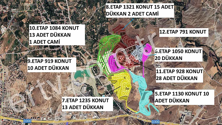 İşte Malatya Bahçebaşı TOKİ Konutlarının Görsel Haritası