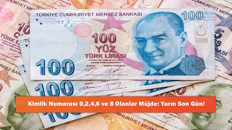 Kimlik Numarası 0,2,4,6 ve 8 Olanlar Müjde: Yarın Son Gün!