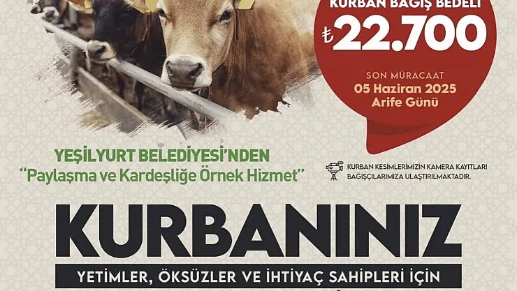 'Kurban Bağışı' kampanyasında yarın son gün