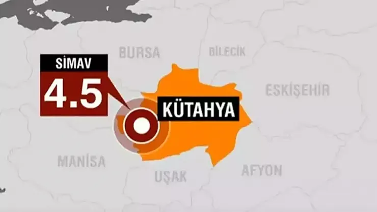Kütahya Simav'da 4,2 Büyüklüğünde Deprem Korkuttu