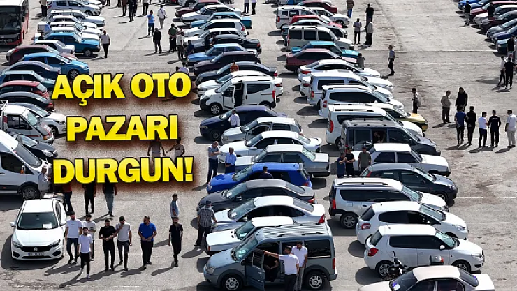 Malatya Açık Oto Pazarı'nda satıcı da alıcı da beklemede