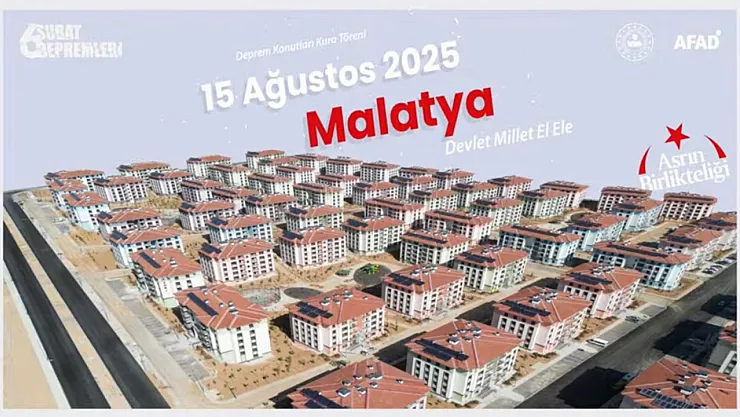 Malatya AFAD Deprem Konutları Kura Çekimi: Canlı Yayın 15 Ağustos 2025