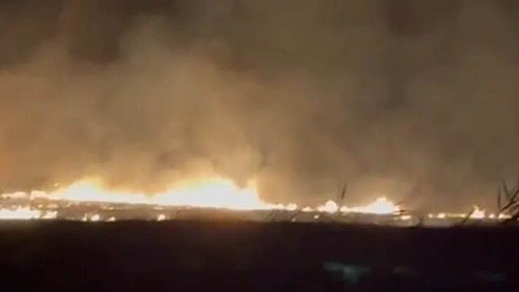 Malatya'da Anız Yangını Korkuttu