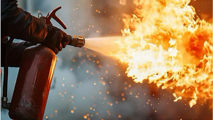 Malatya'da Depo Yandı, Araç Hasar Gördü