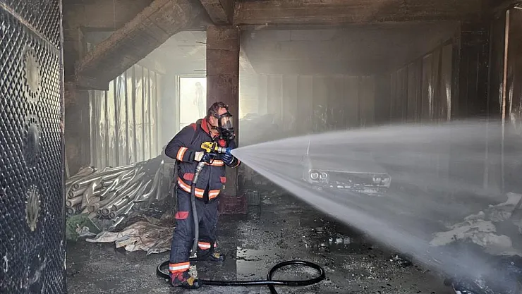 Malatya'da depo yangını