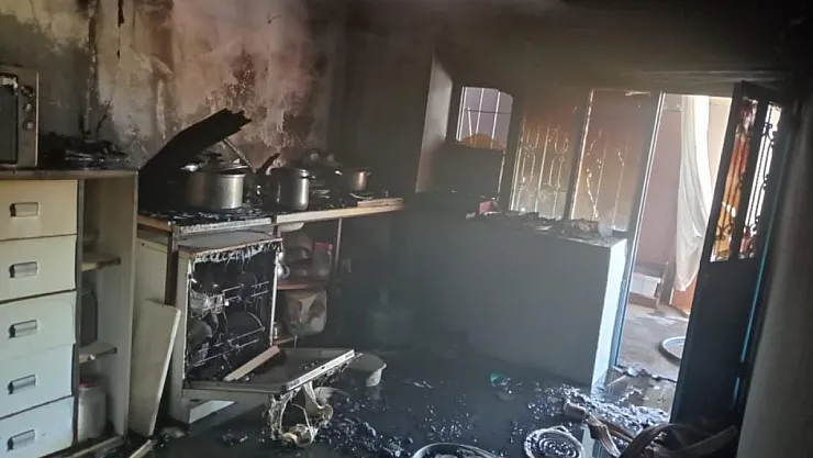 Malatya'da ev yangını