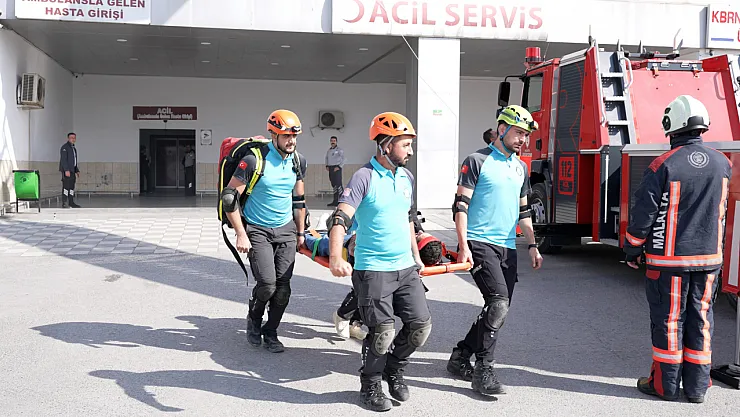 Malatya'da Hastane Tatbikatı Gerçekleştirildi