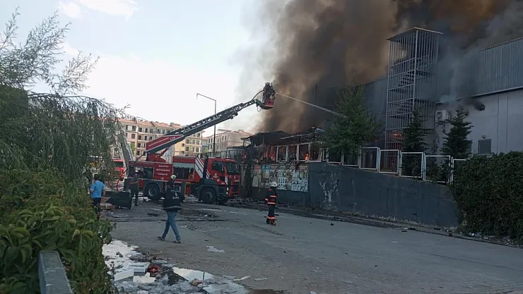 Malatya'da iş yerinde yangın çıktı