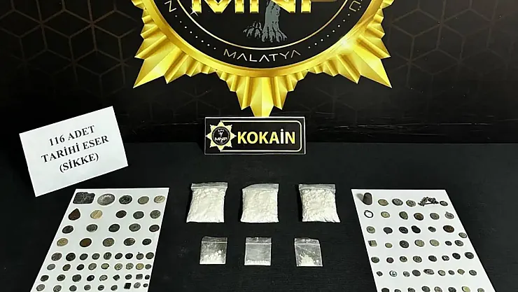 Malatya'da Sokak Satıcılarına Yönelik Düzenlenen Operasyonda Uyuşturucu Ve Sikke Ele Geçirildi
