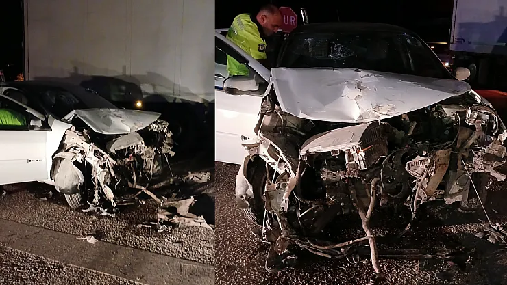 Malatya'da TIR ve otomobil çarpıştı: 3 yaralı