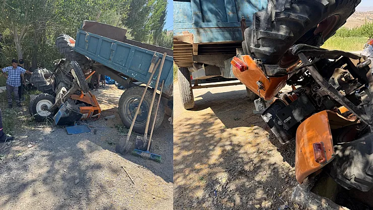 Malatya'da Traktör Devrildi: 2 Kişi Yaralandı