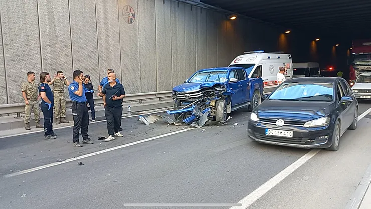 Malatya'da zincirleme kaza trafiği kitledi